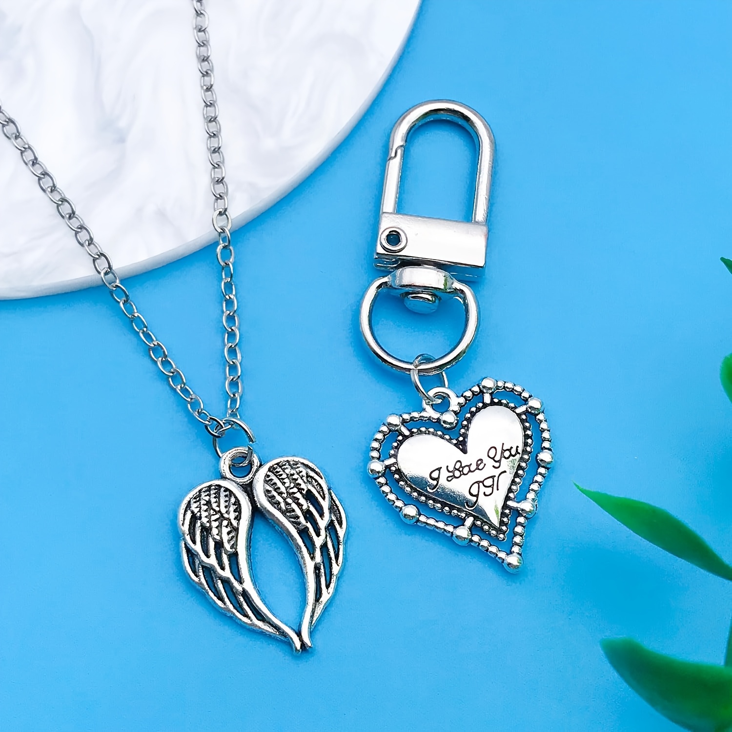 50/100pcs Mixed Love Alloy Pendant Set for DIY